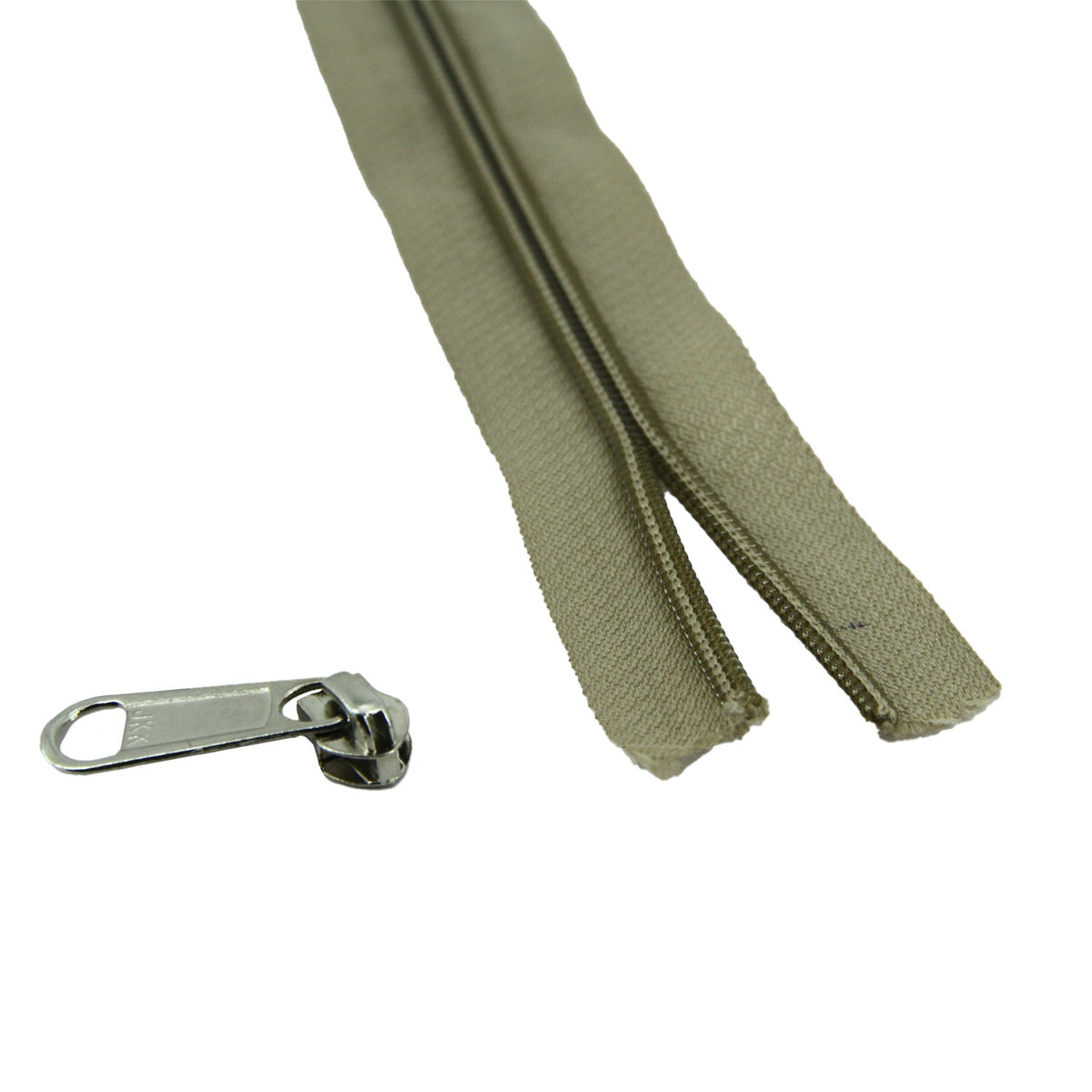 Size 5 Nylon Sewing Zippers 1.38 Inch (2 Meters) With Steel Runners (10 Pieces) Grey For Making Bags And Zip Accessories Utilities [ac-sewsupp-00002-combo12]
