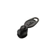 Black Nylon Sewing Zippers (2 Meters) Size 1.38 Inch No:5 / 35 MM and 10 Pieces Black Zip Pulls Runners Fasteners For Making Bags [ac-sewsupp-00004-combo3]