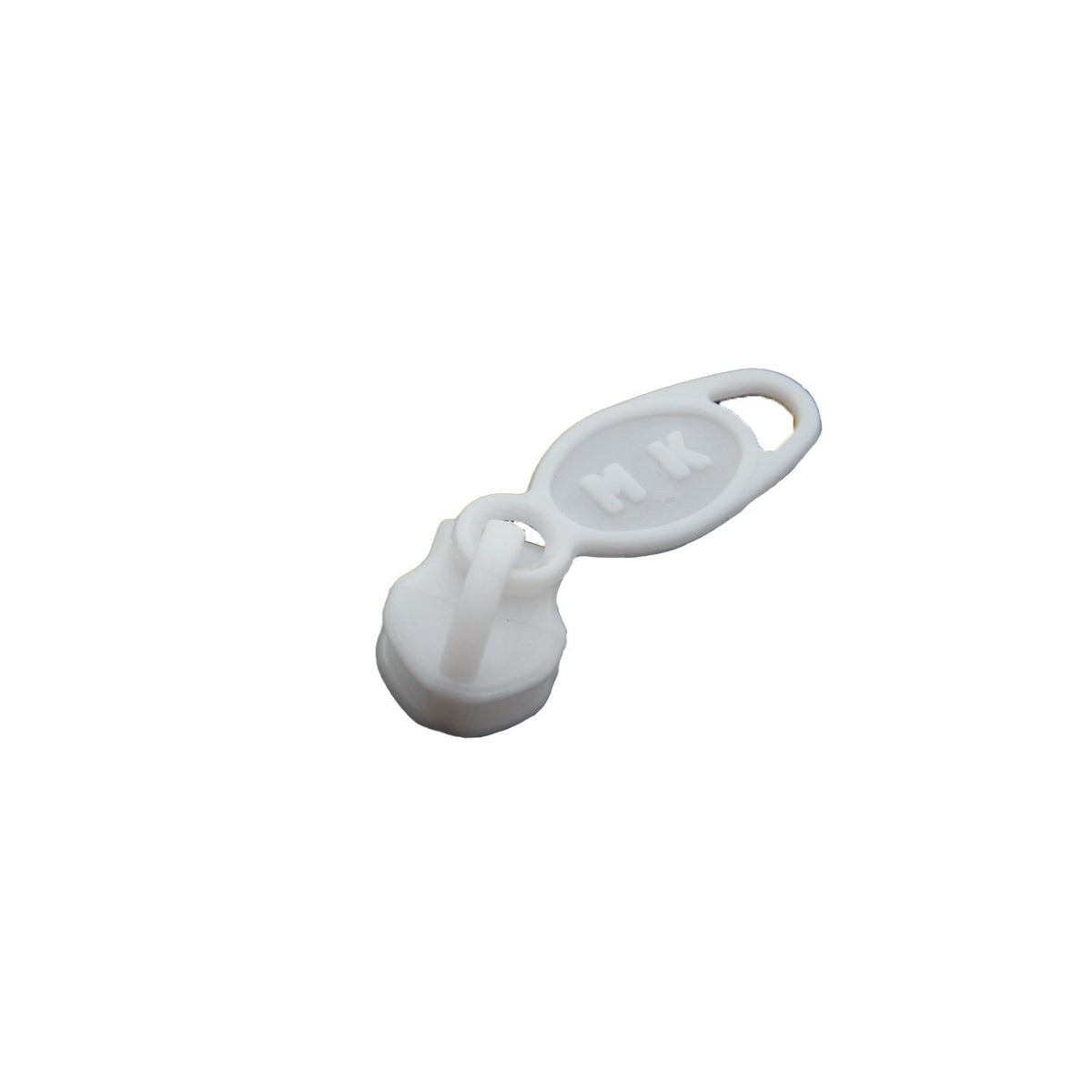 Zip Slide Runners Size 5 (Pack of 25 pieces) Sewing Zipper Fasteners Pullers 29x11x1.3 MM PVC Plastic White [ac-sewsupp-00004-m2]