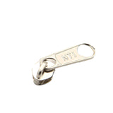 White Nylon Sewing Zippers (2 Meters) Size 1 Inch No:3 / 25 MM and 10 Pieces Steel Zip Pulls Runners Fasteners For Making Bags [ac-sewsupp-00004-combo2]