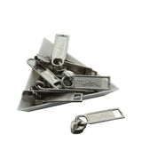 Steel Zip Slide Runners Size 5 (Pack of 10 pieces) Sewing Zipper Fasteners Pullers 34x10x1 MM [ac-sewsupp-00004-m5]