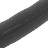 Black Nylon Sewing Zippers (2 Meters) Size 1.38 Inch No:5 / 35 MM With 10 Pieces Steel Zip Pulls Runners Fasteners For Bags And Accessories [ac-sewsupp-00004-combo9]
