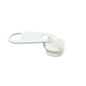 Zip Slide Runners Size 5 (Pack of 25 pieces) Zipper Fasteners Pullers 29x11x1.3 MM PVC Plastic White For Bags Accessories Utilities [ac-sewsupp-00004-m10]