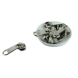 Size 8 Steel Zip Slide Runners (10 Pieces) Zipper Fasteners Pullers For Bags Accessories Utilities [ac-sewsupp-00004-m20]