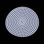Embroidery Canvas Mesh Plastic Sheets 4.5 Inch (1 Piece) Round White For Cross Stitching DIY Sewing Knitting Crochet Crafts [ac-sewsupp-00006-m15]
