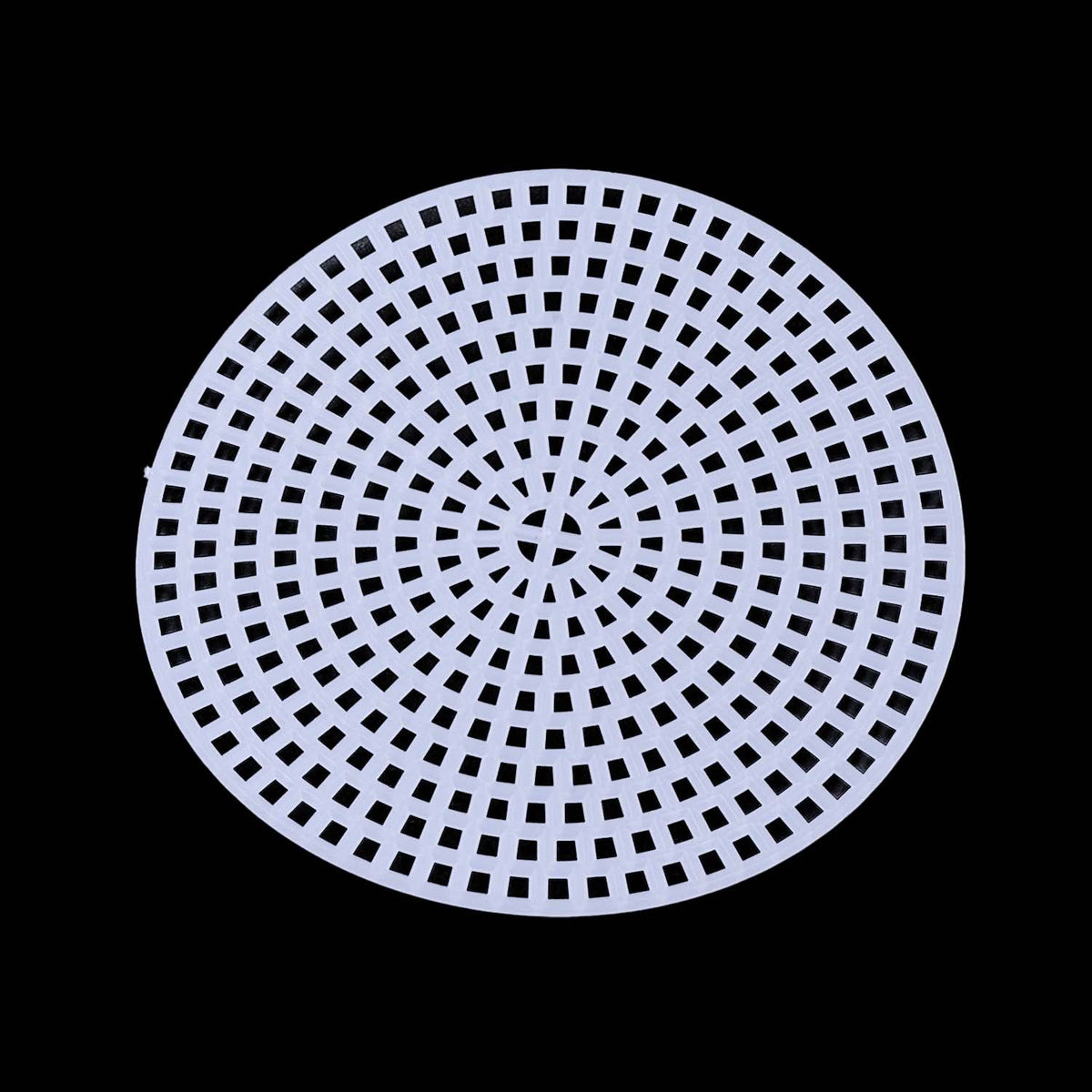 Embroidery Canvas Mesh Plastic Sheets 4.5 Inch (1 Piece) Round White For Cross Stitching DIY Sewing Knitting Crochet Crafts [ac-sewsupp-00006-m15]