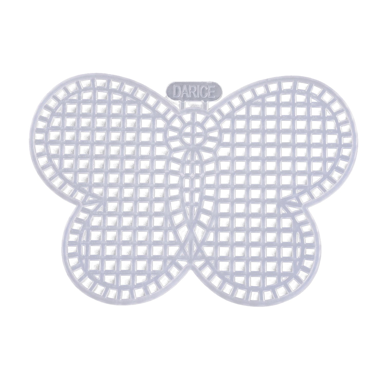 Embroidery Canvas Mesh Plastic Sheets 2x3 Inch (1 Piece) Butterfly White For Cross Stitching DIY Sewing Knitting Crochet Crafts [ac-sewsupp-00006-m17]