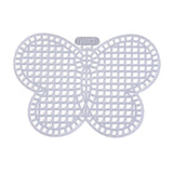 Embroidery Canvas Mesh Plastic Sheets 2x3 Inch (1 Piece) Butterfly White For Cross Stitching DIY Sewing Knitting Crochet Crafts [ac-sewsupp-00006-m17]