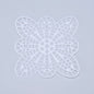 Embroidery Canvas Mesh Plastic Sheets 3.25x3.25 Inch (1 Piece) Hole 4x4mm Flower White For Cross Stitching DIY Knitting Crochet Crafts [ac-sewsupp-00006-m6]