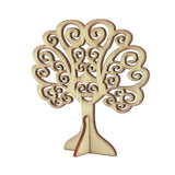3 Inch Wooden Earring Jewellery Random Assorted Shape Display Stand (1 Piece) Natural Wood Color [jefs-dispcrdtool-00003-m1]