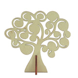 3 Inch Wooden Earring Jewellery Random Assorted Shape Display Stand (1 Piece) Natural Wood Color [jefs-dispcrdtool-00003-m1]