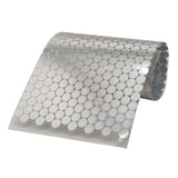 Plastic Foil Stickers (5 Shapes x 2 Sizes Each, 2200+ Pieces Total, Size Range 5-14 MM) Silver Color For Packing Coding Identification Markers [jefs-dispcrdtool-00005-mix2]