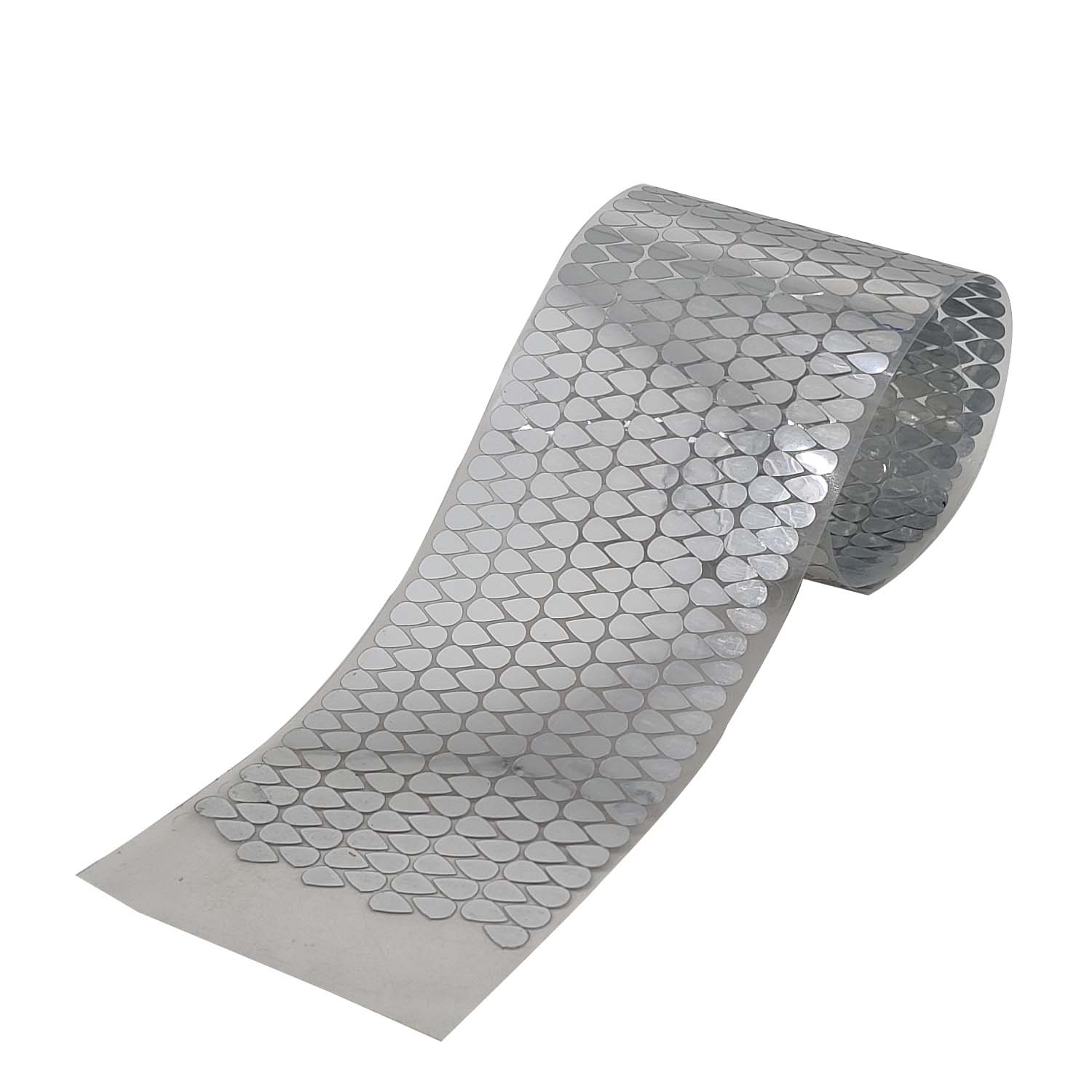 Plastic Foil Stickers (5 Shapes x 2 Sizes Each, 2200+ Pieces Total, Size Range 5-14 MM) Silver Color For Packing Coding Identification Markers [jefs-dispcrdtool-00005-mix2]