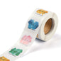Paper Stickers 1.5 Inch / 3.75 CM (1 Roll, 500 Stickers) Thank You For Supporting My Small Business Printed Round Multicolor Gift Packing Tags [jefs-dispcrdtool-00007-m14]