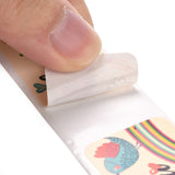 Paper Stickers 3x1 Inch / 7.5x2.5 CM (1 Roll, 120 Stickers) Thank You Printed Rectangle Multicolor Gift Packing Tags [jefs-dispcrdtool-00007-m16]