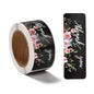 Paper Stickers 3x1 Inch / 7.5x2.5 CM (1 Roll, 120 Stickers) Thank You Printed Rectangle Black Gift Packing Tags [jefs-dispcrdtool-00007-m17]