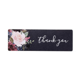 Paper Stickers 2.25x1.1 Inch / 6x2.9 CM (1 Roll, 120 Stickers) Thank You Printed Rectangle Black Gift Packing Tags [jefs-dispcrdtool-00007-m22]