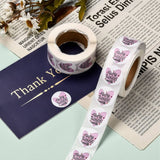 Paper Stickers 1 Inch / 2.5 CM (1 Roll, 500 Stickers) Pretty Things Printed Round Multicolor Gift Packing Tags [jefs-dispcrdtool-00007-m5]