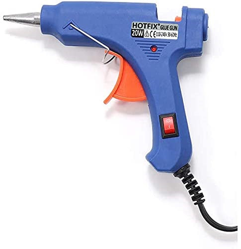 Glue Gun 20 Watt (1 Gun + 1 Piece Stick Of Size 7 MM And Length 8 Inch) For Hot Melt Adhesive DIY Crafts Heating Multipurpose [jefs-dispcrdtool-00038-combo1]