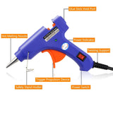 Glue Gun 40 Watt (1 Gun + 1 Piece Stick Of Size 11 MM And Length 8 Inch) For Hot Melt Adhesive DIY Crafts Heating Multipurpose [jefs-dispcrdtool-00038-combo2]