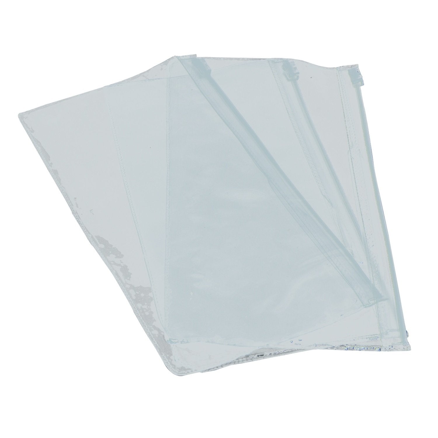 Plastic Pouches For Jewellery Multi Purpose [23x13.5 CM (9x5Inch)] Rectangle Transparent Color (Pack of 5 pieces) [jefs-dispcrdtool-00052-m12]