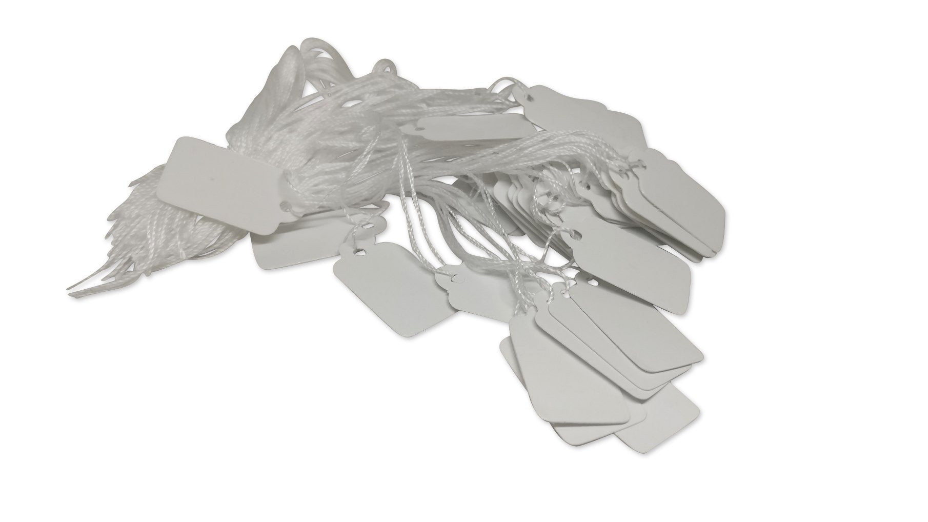 Paper Price Tags 2.3x1.3cm Rectangle White (Sold as 1 set, 100 Tags/set) [jefs-dispcrdtool-00067-m2]