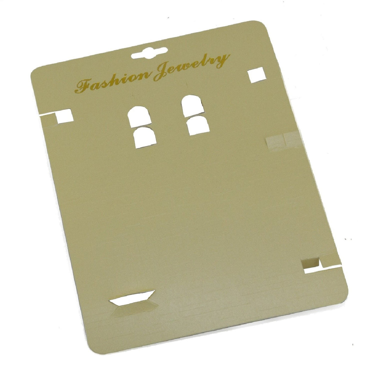 Paper Necklace Chain Display Cards 19x14cm Rectangle Light Yellow (Pack of 10 pieces) [jefs-dispcrdtool-00087-m5]