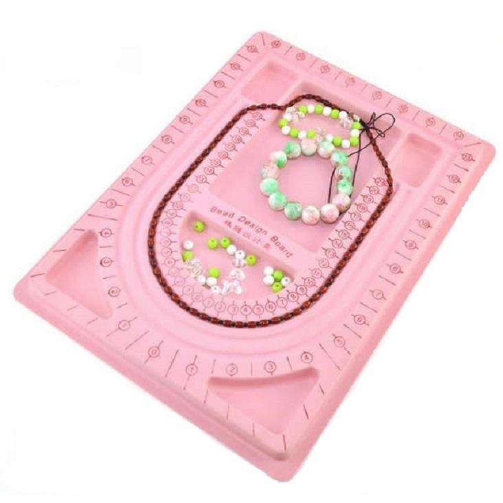 Plastic Beading Designing Tray Board For Jewellery Making and Crafts 32x23cm Rectangle Random Color As Available (Sold as 1 piece) [jefs-dispcrdtool-00174-m1]