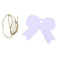 Paper Price Display Tags For Gifts Jewellery Bags Crafts Multi-Purpose With Cord 5cm Bowknot [jefs-dispcrdtool-00187]