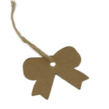 Paper Price Display Tags For Gifts Jewellery Bags Crafts Multi-Purpose With Cord 5cm Bowknot [jefs-dispcrdtool-00187]