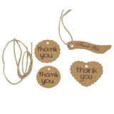 Paper Tags Thank You Printed For Gifts Packing Crafts Favor With Cord [jefs-dispcrdtool-00190]