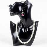 Plaster Of Paris Plastic Jewellery Necklace Earring Display Stand Bust Half Face 28x18x6xcm (11x7 Inch) Mannequin [jefs-dispcrdtool-00199]