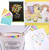 Removable Color Coding Paper Label Dot Stickers For Packing Decoration Crafts Gifts Games Marker Notes 10mm Round [jefs-dispcrdtool-00205]