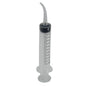 Disposable Plastic Syringes With Curved Tip Capacity:12 ML Without Needles For Pet Feeding Utility Purposes Dental Care 13x2x2xcm Cylinder Transparent Color (Sold as 1 piece) [jefs-dispcrdtool-00206-m1]