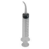 Disposable Plastic Syringes With Curved Tip Capacity:12 ML Without Needles For Pet Feeding Utility Purposes Dental Care 13x2x2xcm Cylinder Transparent Color (Sold as 1 piece) [jefs-dispcrdtool-00206-m1]