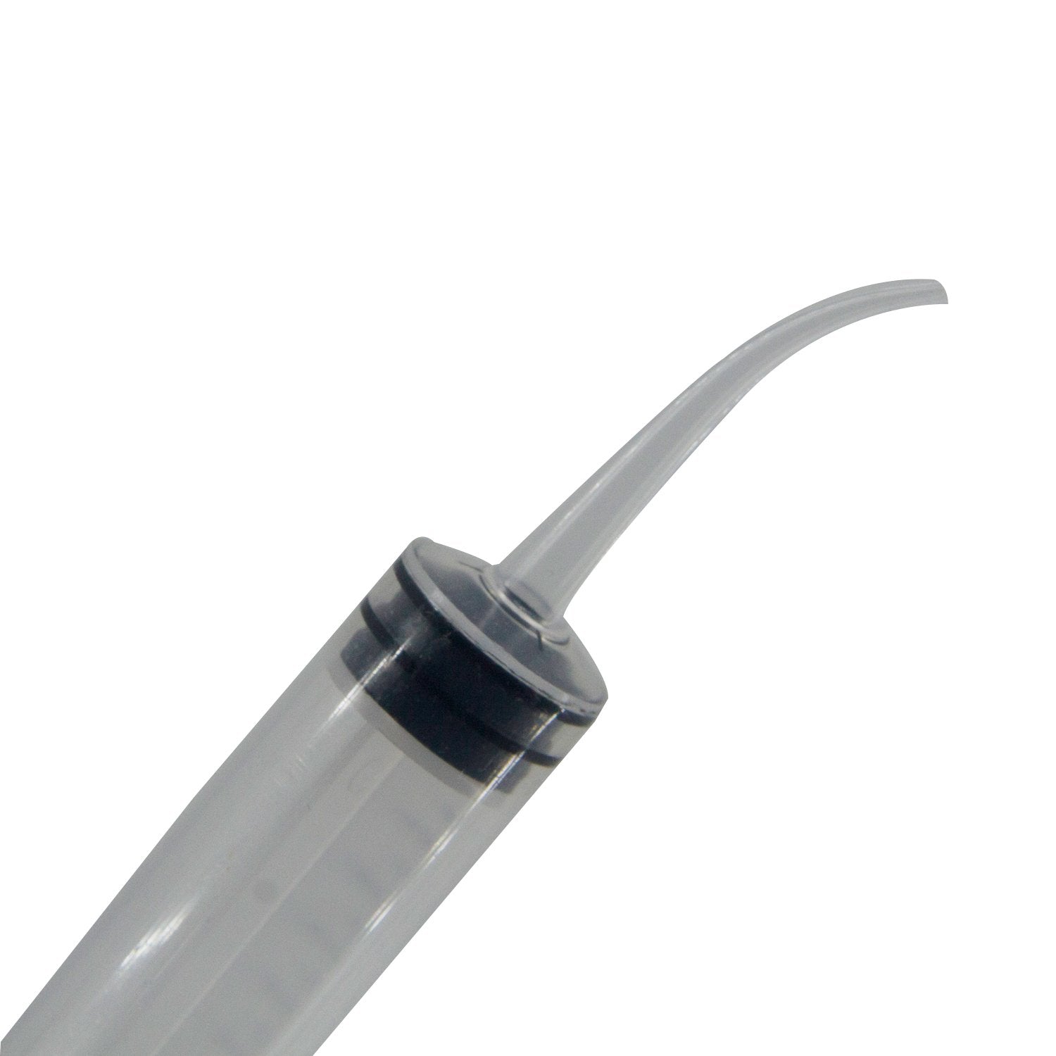 Disposable Plastic Syringes With Curved Tip Capacity:12 ML Without Needles For Pet Feeding Utility Purposes Dental Care 13x2x2xcm Cylinder Transparent Color (Sold as 1 piece) [jefs-dispcrdtool-00206-m1]