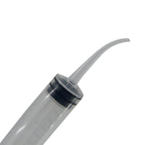 Disposable Plastic Syringes With Curved Tip Capacity:12 ML Without Needles For Pet Feeding Utility Purposes Dental Care 13x2x2xcm Cylinder Transparent Color (Sold as 1 piece) [jefs-dispcrdtool-00206-m1]