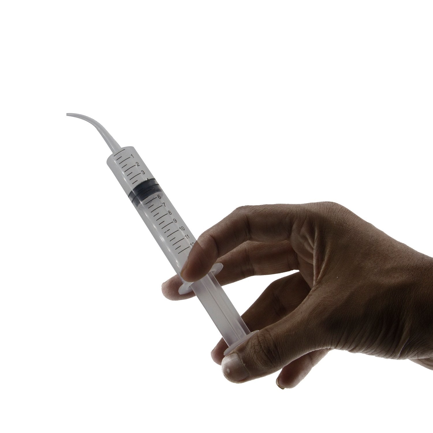 Disposable Plastic Syringes With Curved Tip Capacity:12 ML Without Needles For Pet Feeding Utility Purposes Dental Care 13x2x2xcm Cylinder Transparent Color (Sold as 1 piece) [jefs-dispcrdtool-00206-m1]