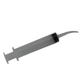 Disposable Plastic Syringes With Curved Tip Capacity:12 ML Without Needles For Pet Feeding Utility Purposes Dental Care 13x2x2xcm Cylinder Transparent Color (Sold as 1 piece) [jefs-dispcrdtool-00206-m1]
