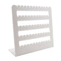 Acrylic Earring Display Stand For 30 Pairs (24 + 6 Pairs) 9 Inch Rectangle [White] (Sold as 1 piece) [jefs-dispcrdtool-00215-m2]