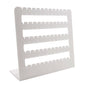 Acrylic Earring Display Stand For 30 Pairs (24 + 6 Pairs) 11 Inch Rectangle [White] (Sold as 1 piece) [jefs-dispcrdtool-00215-m4]