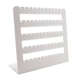Acrylic Earring Display Stand For 30 Pairs (24 + 6 Pairs) 11 Inch Rectangle [White] (Sold as 1 piece) [jefs-dispcrdtool-00215-m4]