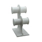 Acrylic Bangle Display Stand (1 Piece) Roll White 2 Layers 7x5x2 Inch [jefs-dispcrdtool-00221-white-m3]