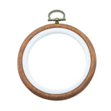 Acrylic Plastic Embroidery Hoop Ring Frame (1 Piece) 3.5 Inch Round For Fabric Cross Stitching Art Sewing Painting Tool [jefs-dispcrdtool-00224-m1]