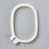 Acrylic Plastic Embroidery Hoop Ring Frame (1 Piece) 5x3 Inch Oval For Fabric Cross Stitching Art Sewing Painting Tool [jefs-dispcrdtool-00224-m4]