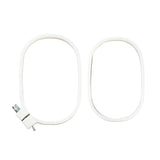 Acrylic Plastic Embroidery Hoop Ring Frame (1 Piece) 5x3 Inch Oval For Fabric Cross Stitching Art Sewing Painting Tool [jefs-dispcrdtool-00224-m4]