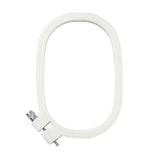 Acrylic Plastic Embroidery Hoop Ring Frame (1 Piece) 5x3 Inch Oval For Fabric Cross Stitching Art Sewing Painting Tool [jefs-dispcrdtool-00224-m4]