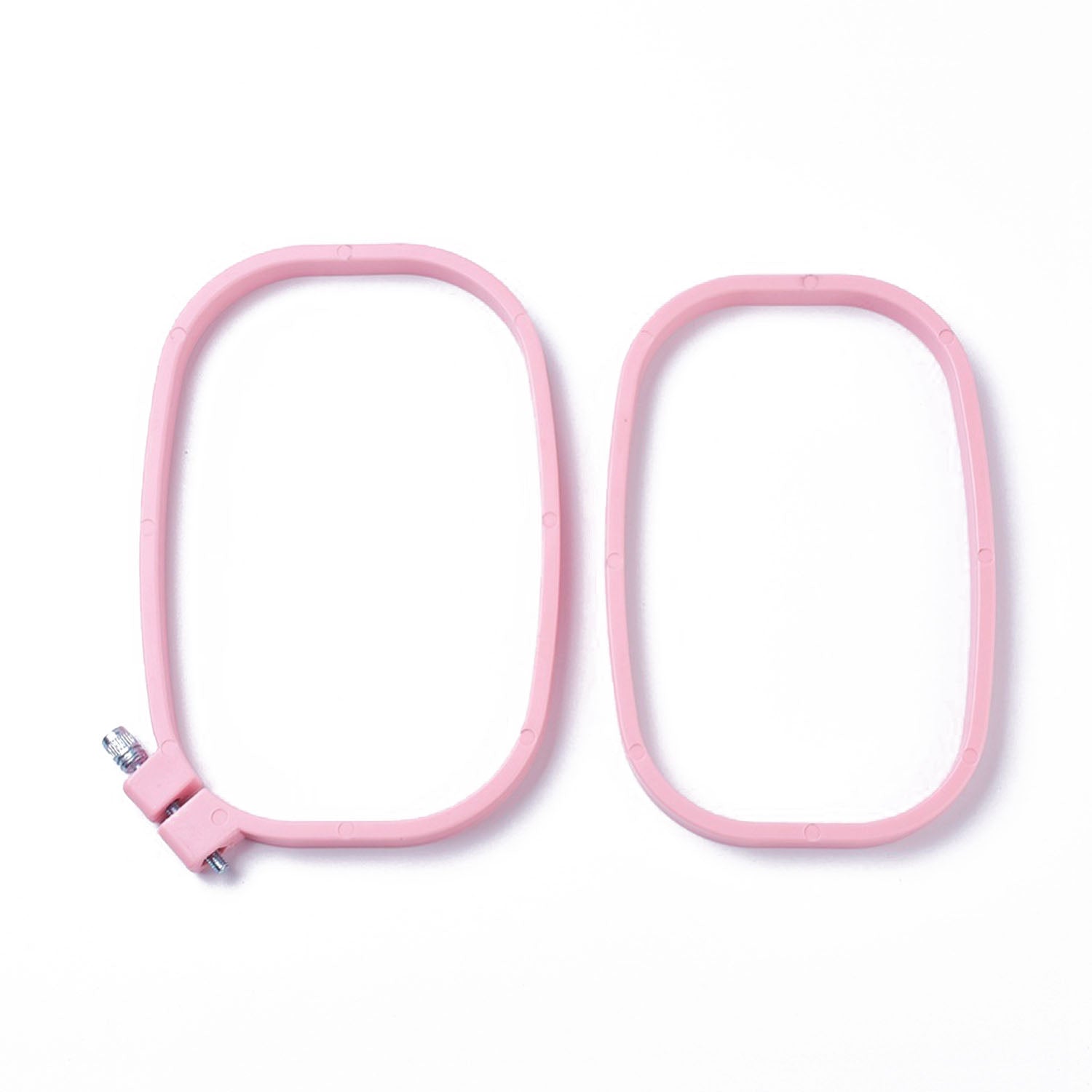 Acrylic Plastic Embroidery Hoop Ring Frame (1 Piece) 6x4 Inch Rectangle For Fabric Cross Stitching Art Sewing Painting Tool [jefs-dispcrdtool-00224-m6]