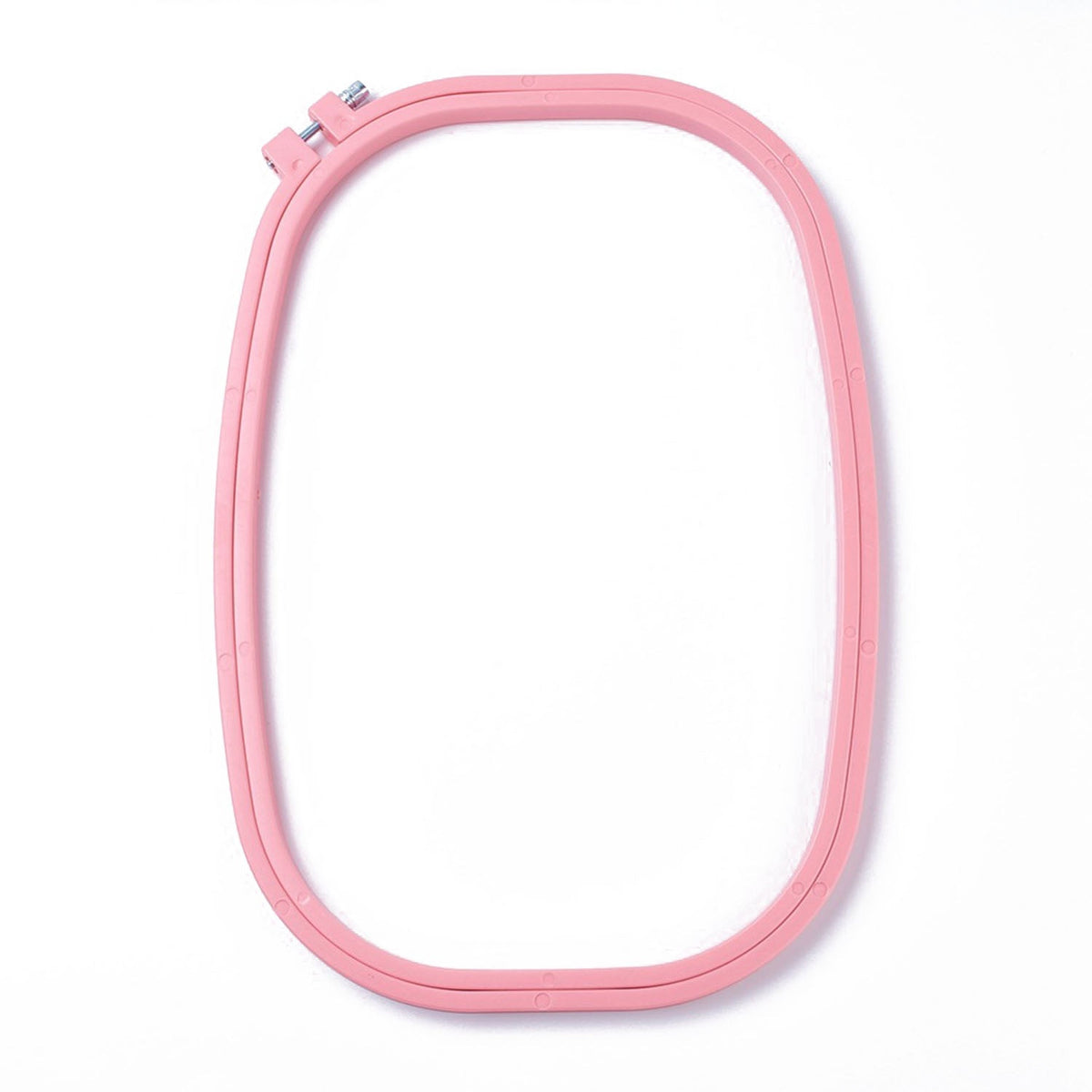 Acrylic Plastic Embroidery Hoop Ring Frame (1 Piece) 13x8 Inch Rectangle For Fabric Cross Stitching Art Sewing Painting Tool [jefs-dispcrdtool-00224-m7]