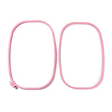 Acrylic Plastic Embroidery Hoop Ring Frame (1 Piece) 13x8 Inch Rectangle For Fabric Cross Stitching Art Sewing Painting Tool [jefs-dispcrdtool-00224-m7]